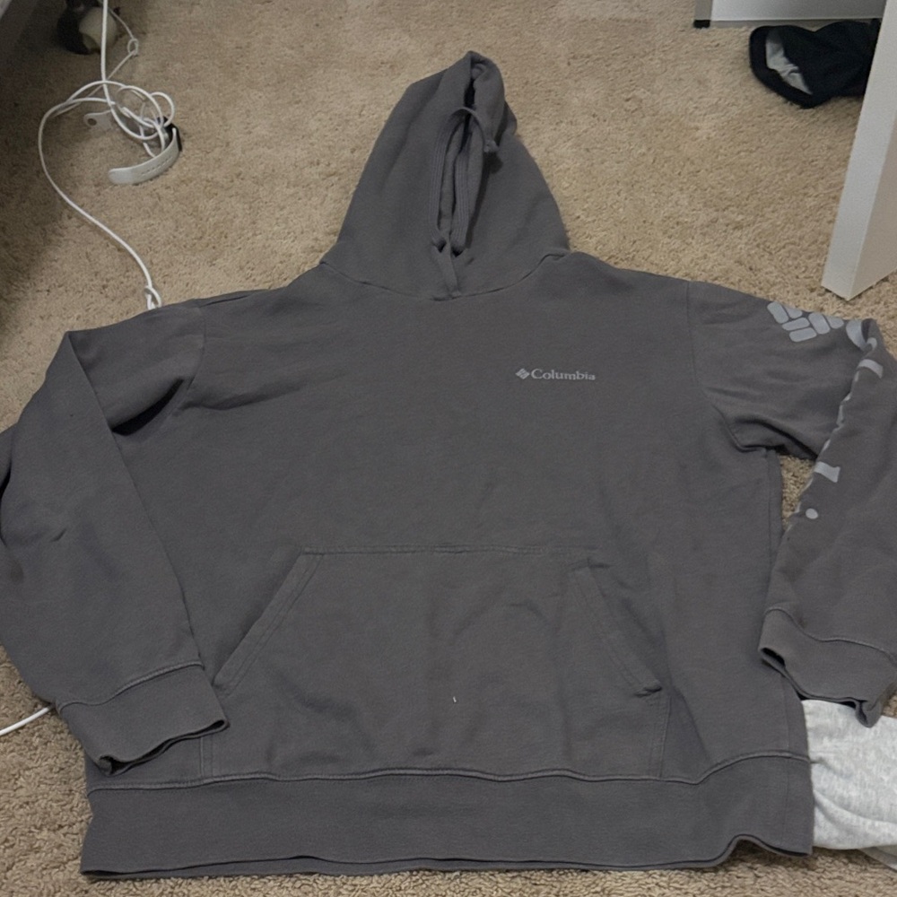 Columbia Men's Charcoal Hoodie Sweater